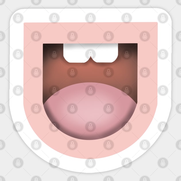 funny mouth Sticker by loongshop